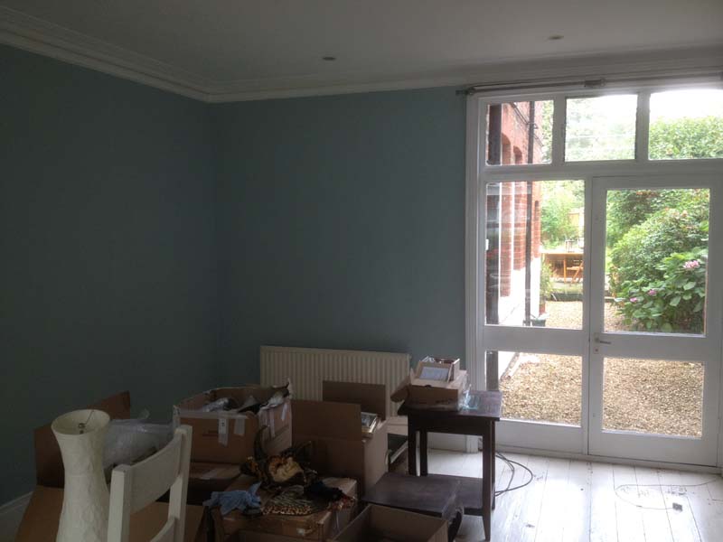 West Hampstead sitting room after redecoration