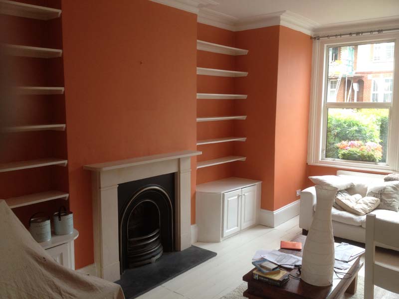 West Hampstead sitting room before redecoration